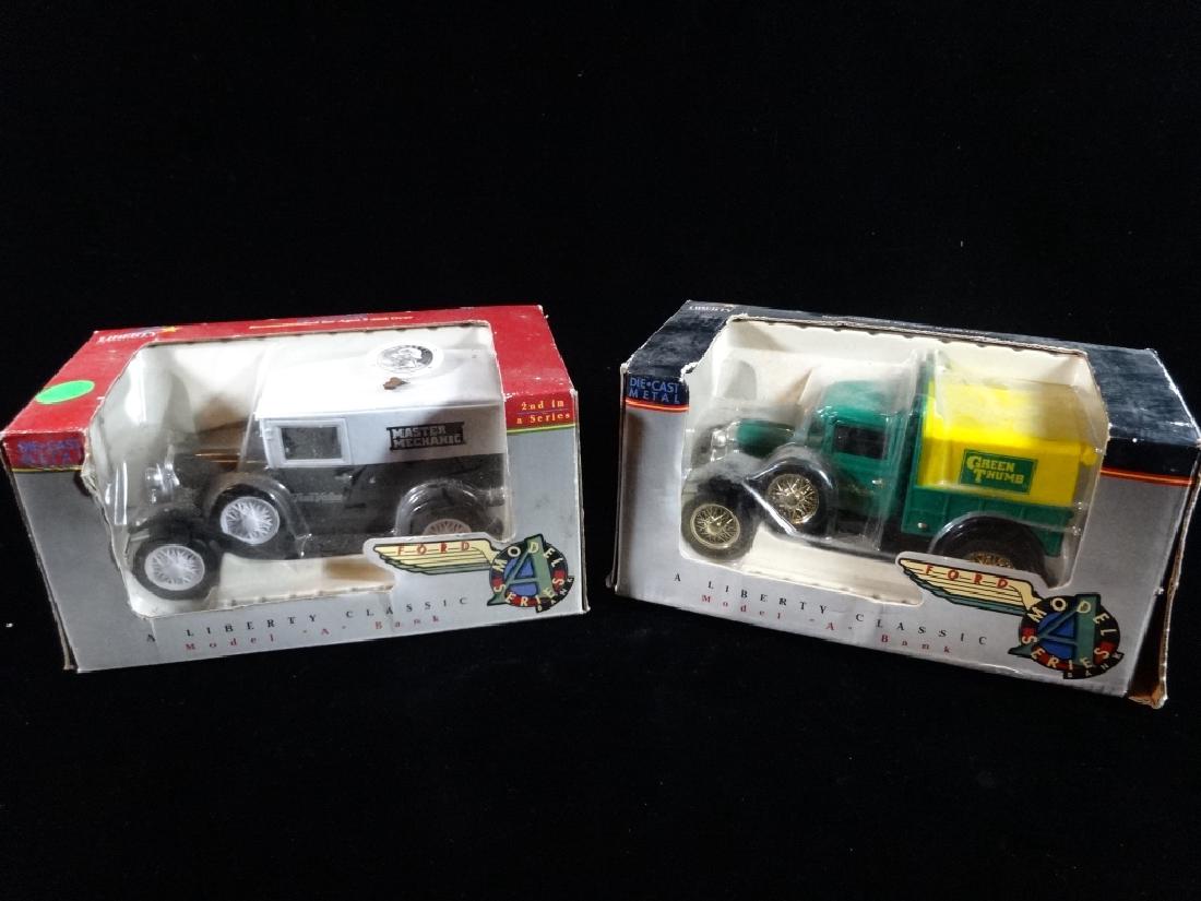 2 PC LIBERTY CLASSICS MODEL "A" BANKS, IN ORIGINAL (1 of 4)