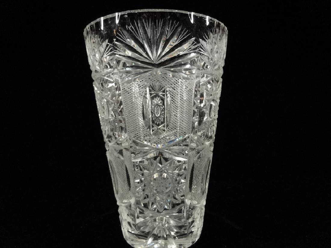 LARGE VINTAGE CRYSTAL VASE, VERY GOOD CONDITION WITH NO (1 of 5)