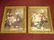2 FRAMED RENOIR REPRODUCTION FLORAL GICLEES, IN GOLD