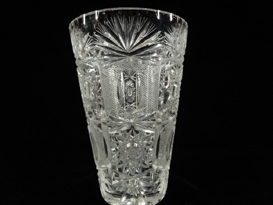 LARGE VINTAGE CRYSTAL VASE, VERY GOOD CONDITION WITH NO (1 of 5)