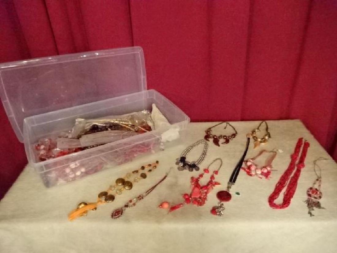 LARGE GROUP LOT NEW COSTUME JEWELRY, 26" X 15" BIN (1 of 6)