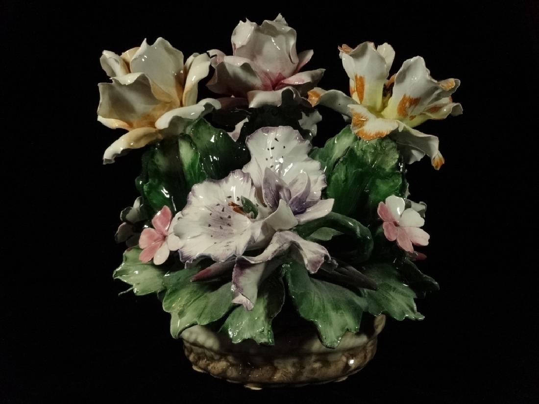 LARGE CAPODIMONTE PORCELAIN FLORAL BOUQUET, IN VERY (1 of 8)