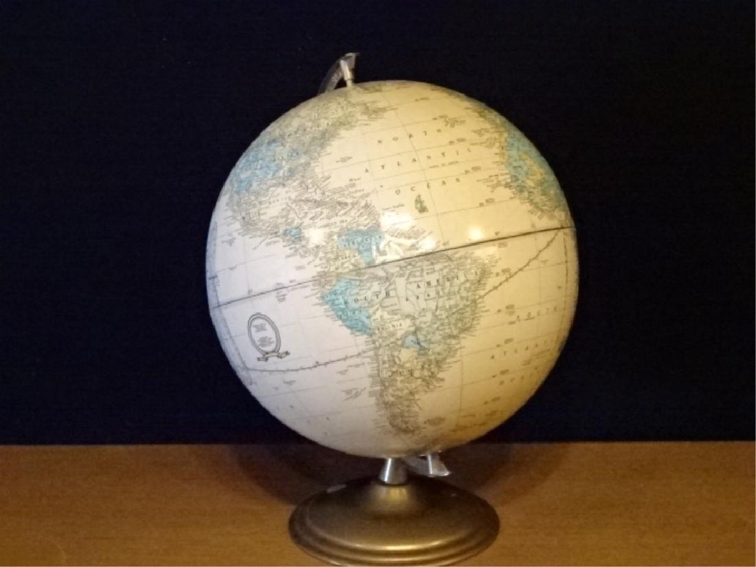 CRAM'S IMPERIAL VINTAGE GLOBE OF THE WORLD ON BRASS (1 of 5)