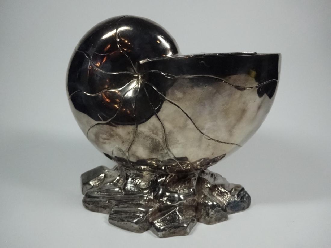 VICTORIAN SPOON WARMER, NAUTILUS SHELL FORM, ATKIN (1 of 10)