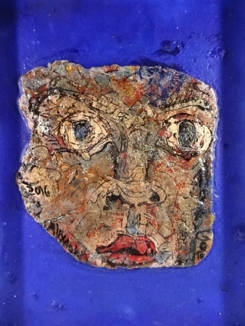 ALEXANDER GORE OIL PAINTING ON SELF MADE MATERIAL, (1 of 9)