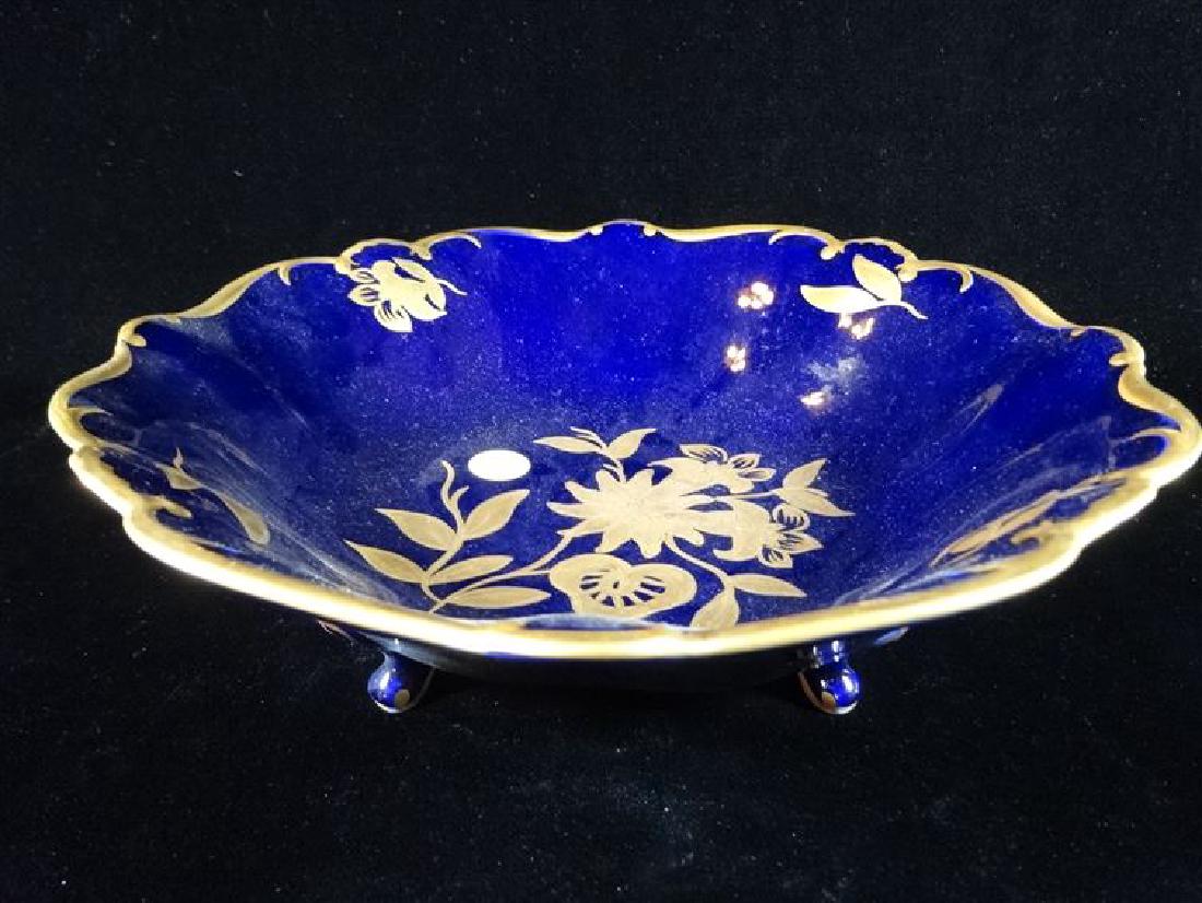 JL MENAU ECHT KOBALT PORCELAIN FOOTED BOWL, COBALT BLUE (1 of 4)