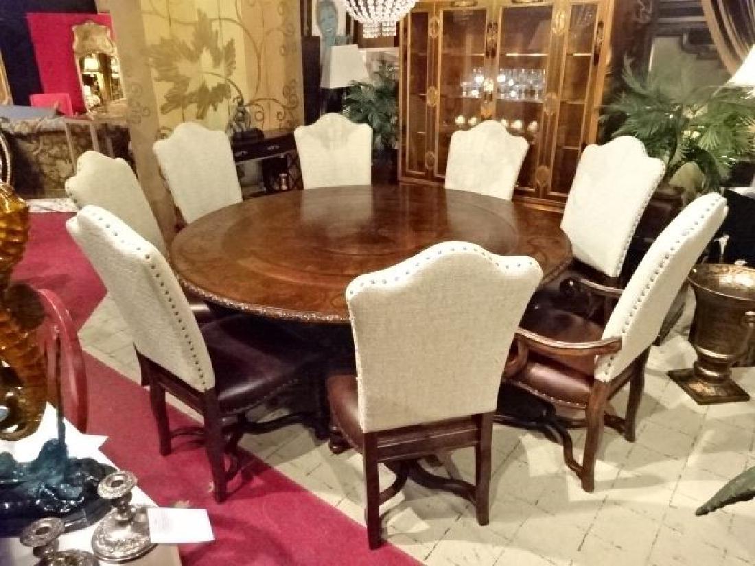9 PC ITALIANATE DINING TABLE WITH 8 CHAIRS (2 ARM (1 of 12)