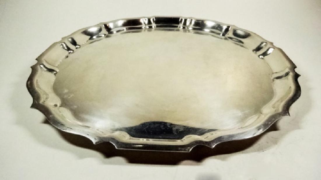 GORHAM STERLING SILVER TRAY, CHIPPENDALE PATTERN, 12 (1 of 7)