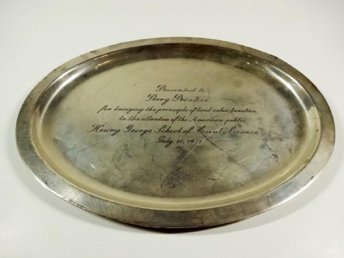 VINTAGE TIFFANY & CO. STERLING SILVER OVAL TRAY, (1 of 4)