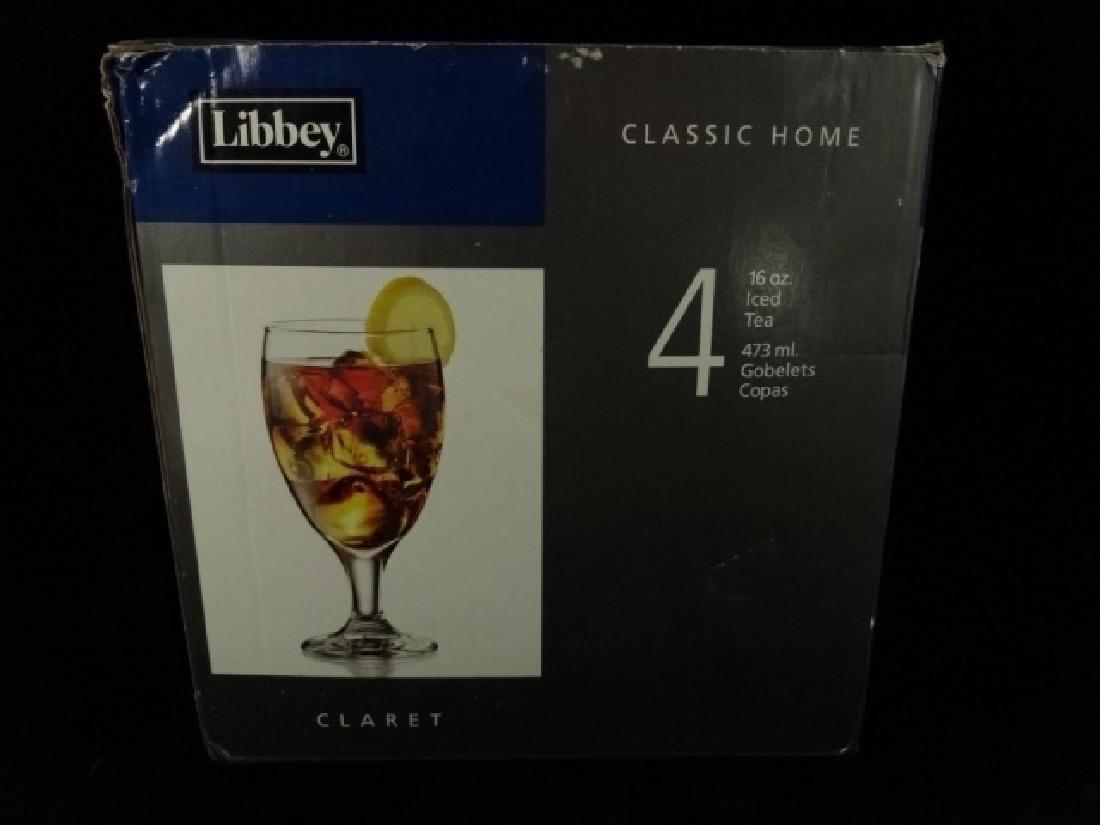 4 LIBBEY ICED TEA GLASSES NEW IN BOX, 16 OZ., APPROX (1 of 2)