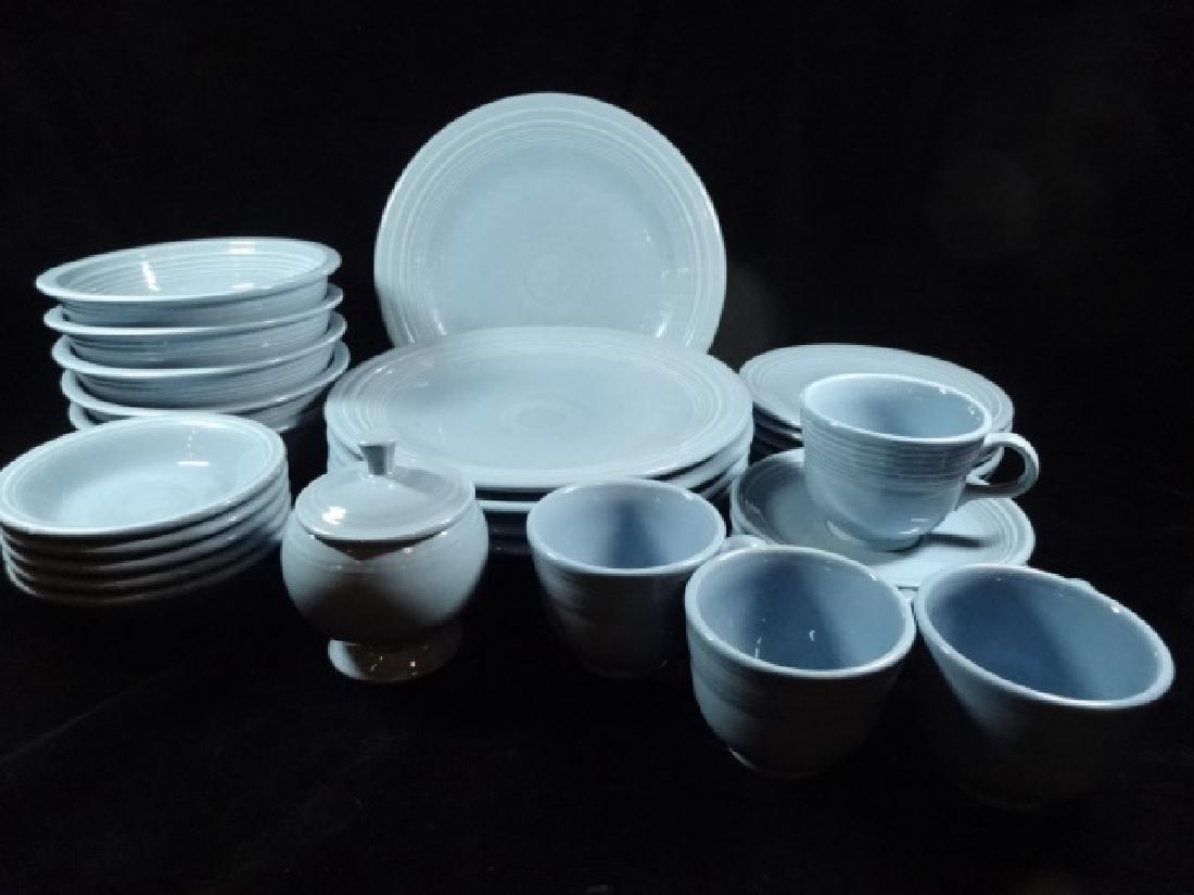 28 PC FIESTAWARE PERIWINKLE BLUE DINNER SERVICE, (1 of 6)