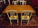 5 PC DINING SET, FRENCH STYLE DINING TABLE WITH 4 WHITE - 2