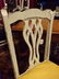 5 PC DINING SET, FRENCH STYLE DINING TABLE WITH 4 WHITE - 5