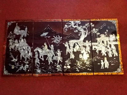 Chinese Wall Panels for Sale at Online Auction