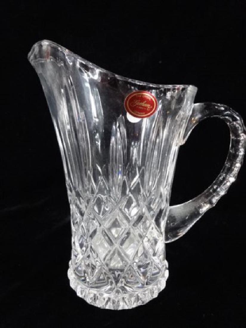 GORHAM LEAD CRYSTAL PITCHER, WITH GORHAM GERMANY LABEL,