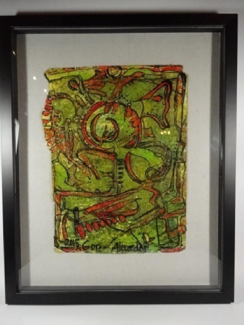 ALEXANDER GORE ORIGINAL OIL PAINTING, ABSTRACT FACES, (1 of 9)