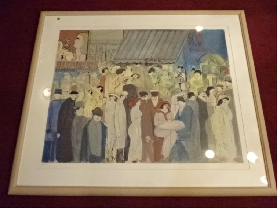 DAVID SCHNEUER (1905-1988) SERIGRAPH, TITLED APRIL (1 of 8)