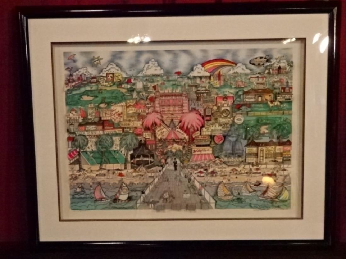 CHARLES FAZZINO 3-D LITHOGRAPH, "BEST OF BOCA", LIMITED (1 of 10)