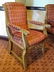 5 PC DINING OR GAME TABLE SET, ROUND GILT WOOD DINING - 5