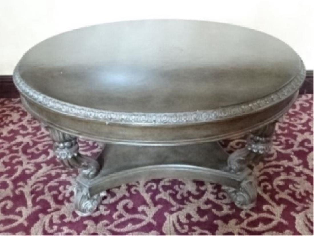ROUND CHIPPENDALE STYLE COFFEE TABLE, DARK FINISH, #2 (1 of 3)