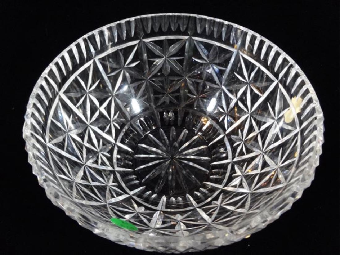 WATERFORD LEAD CRYSTAL BOWL, ETCHED WATERFORD MARK, 8"W (1 of 4)