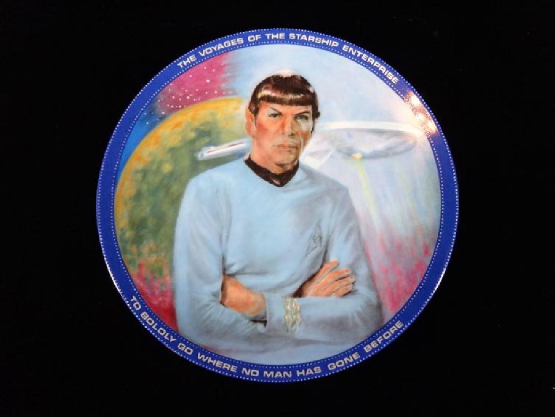 MR SPOCK STAR TREK COLLECTIBLE PORCELAIN PLATE, WITH (1 of 5)