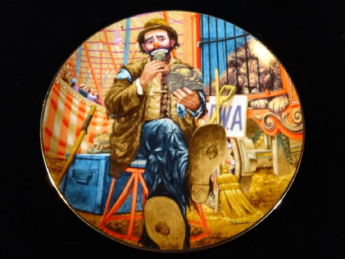 EMMETT KELLY PORCELAIN CLOWN PLATE, LIMITED EDITION (1 of 3)
