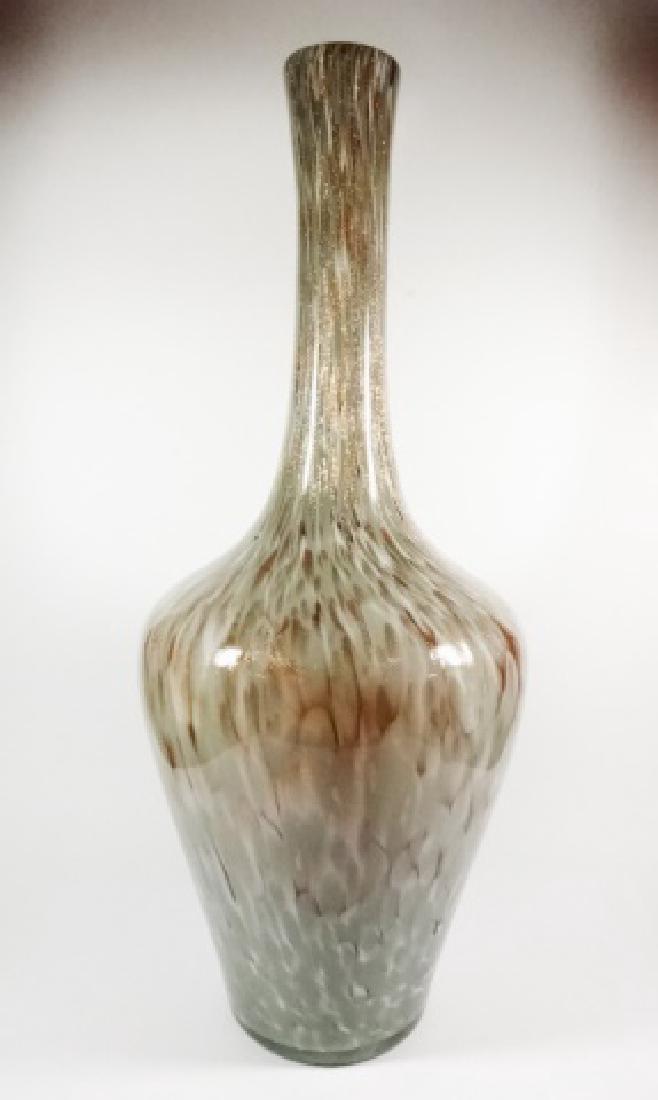 LARGE MURANO STYLE ART GLASS VASE, APPROX 20"H (1 of 7)