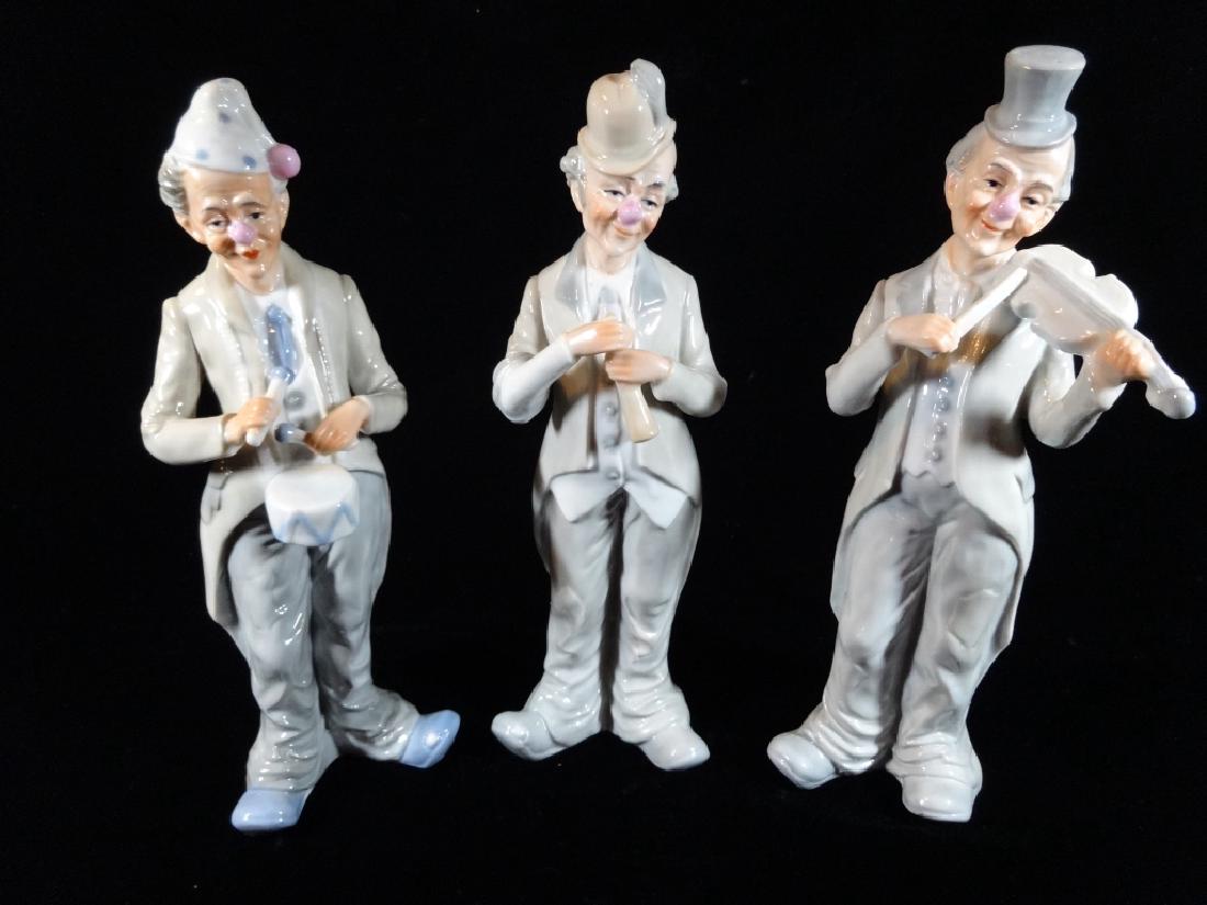 3 PC KPM ANART PORCELAIN FIGURINES, CLOWNS WITH MUSICAL (1 of 6)