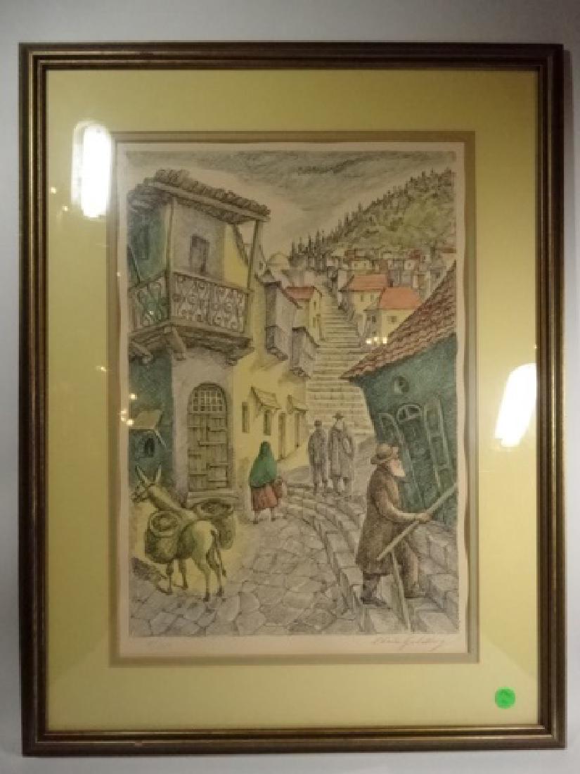 CHAIM GOLDBERG (ISRAELI, 1917-2004) "STREET IN ISRAEL" (1 of 7)