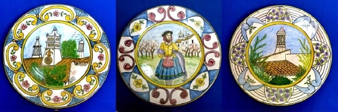 3 PC LARGE PAULA RAMOS PORTUGUESE MAJOLICA FAÏENCE (1 of 5)