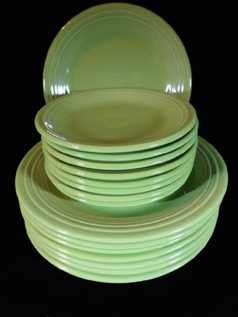 16 PC VINTAGE FIESTA WARE, SPRING GREEN, INCLUDES EIGHT (1 of 5)