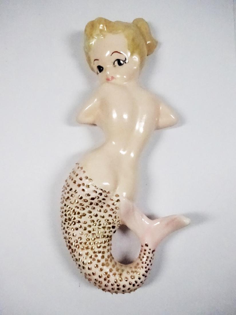 VINTAGE CERAMIC MERMAID WALL DECOR, APPROX 8.5" (1 of 4)