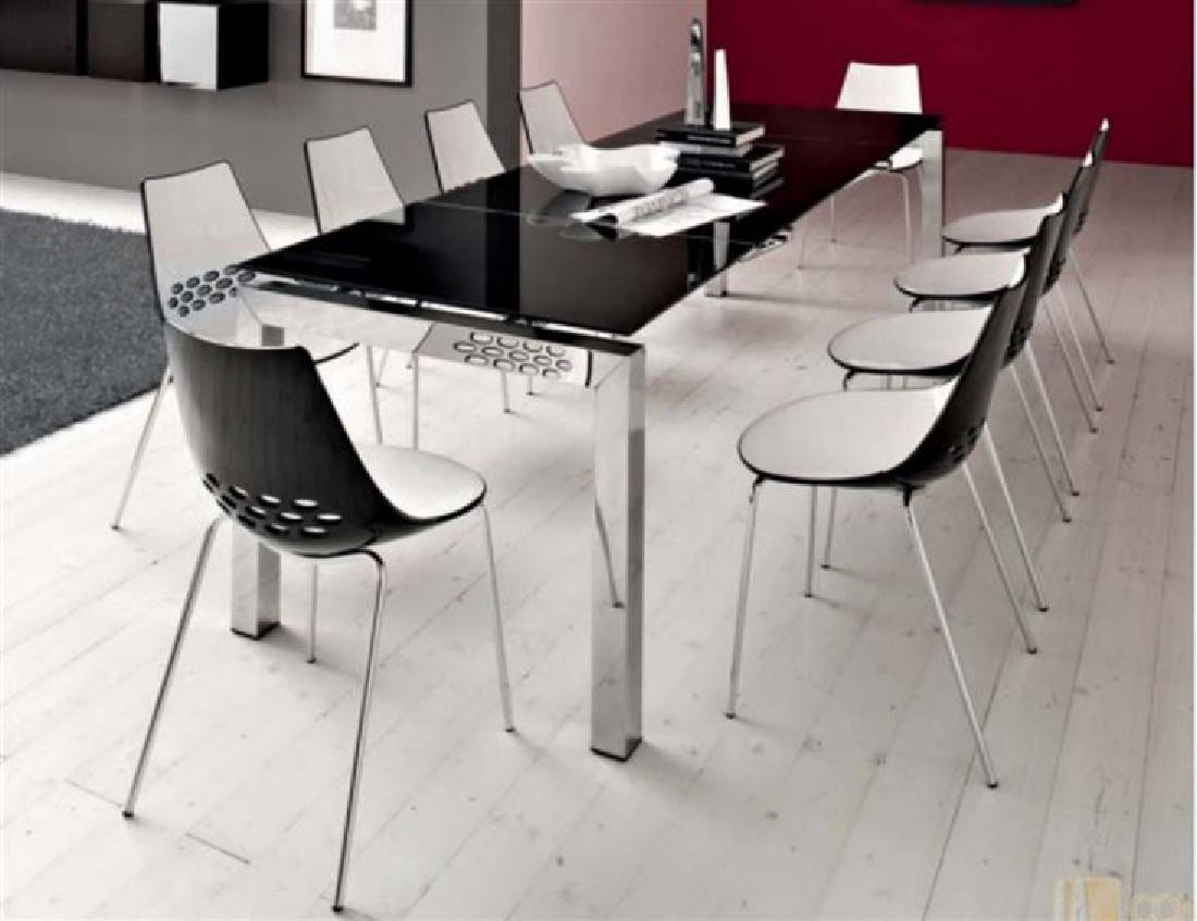 9 PC CALLIGARIS ITALIAN DINING SET WITH EXPANDABLE (1 of 10)