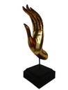 THAI BUDDHA GOLD LEAF MUDRA HAND SCULPTURE, THE