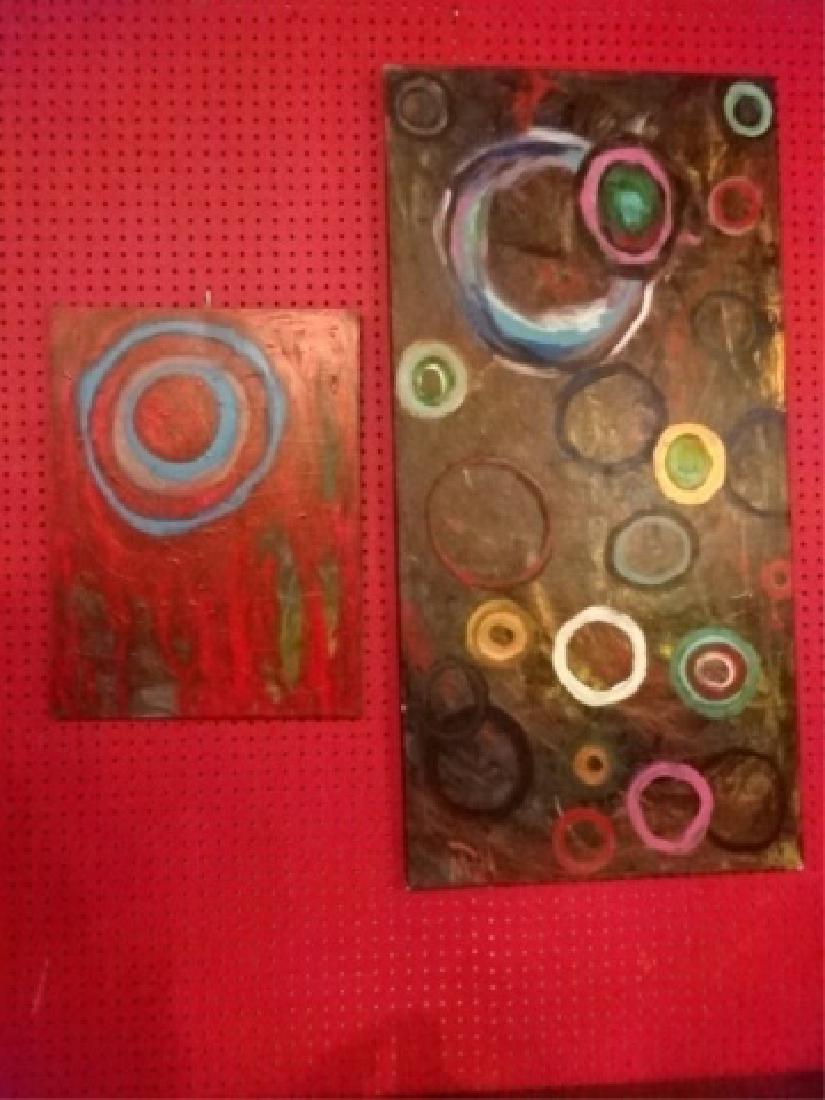 2 MICHAEL DAILY ACRYLIC ON CANVAS PAINTINGS, ABSTRACT (1 of 7)
