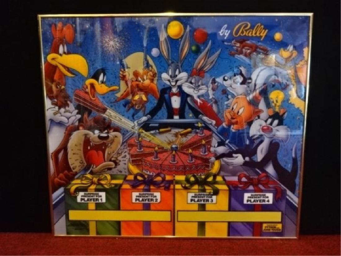 PYTHON / JOHN YOUSSI PINBALL MACHINE BACK GLASS PANEL (1 of 9)