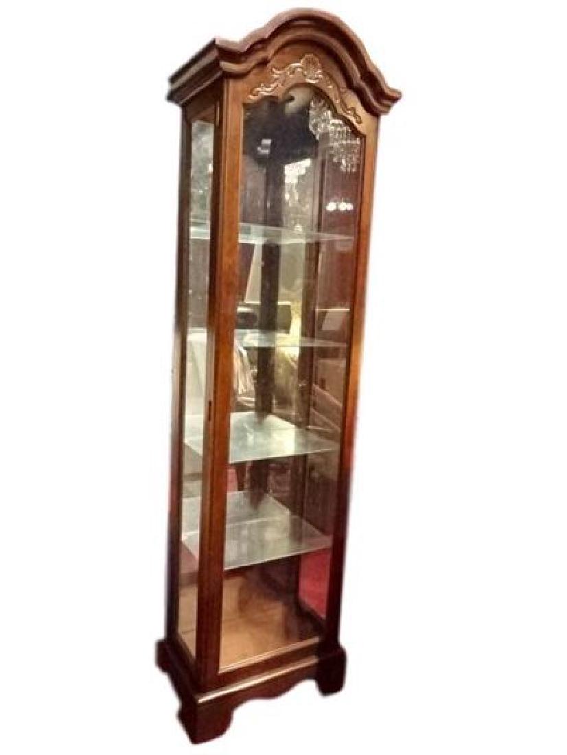 PHILLIP REINISCH LIGHTED DISPLAY CABINET, DOME TOP, (1 of 3)