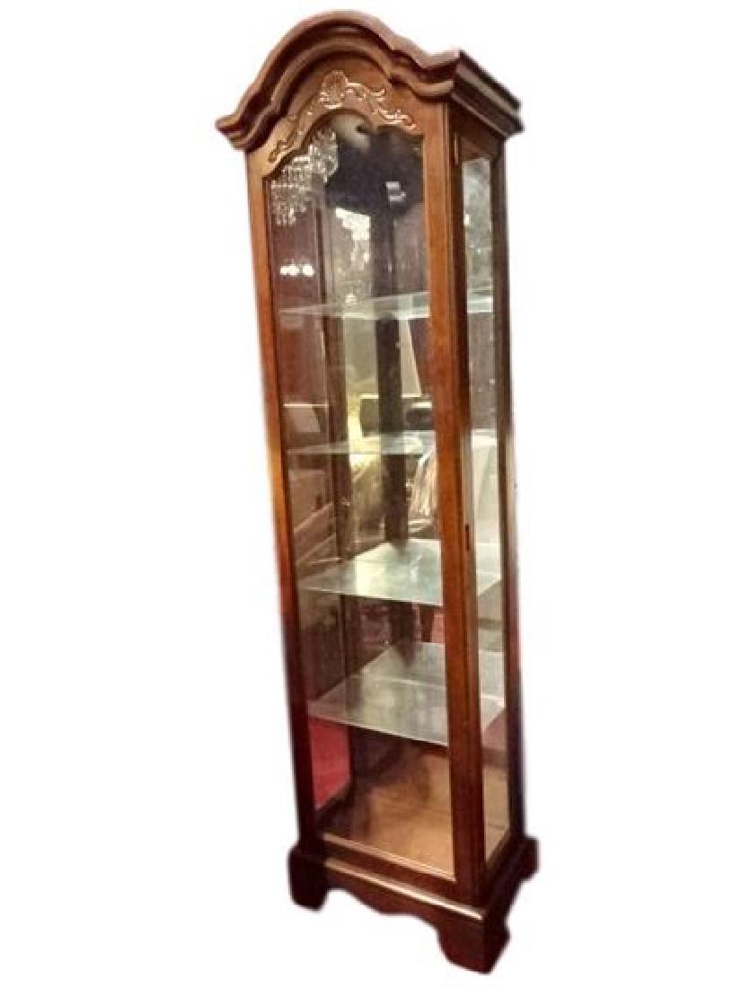 PHILLIP REINISCH LIGHTED DISPLAY CABINET, DOME TOP, (1 of 3)