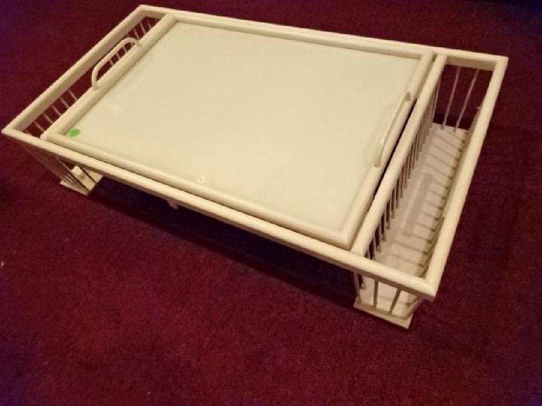 WOOD BED TRAY, LIGHT FINISH, VERY GOOD CONDITION, 30" X (1 of 4)