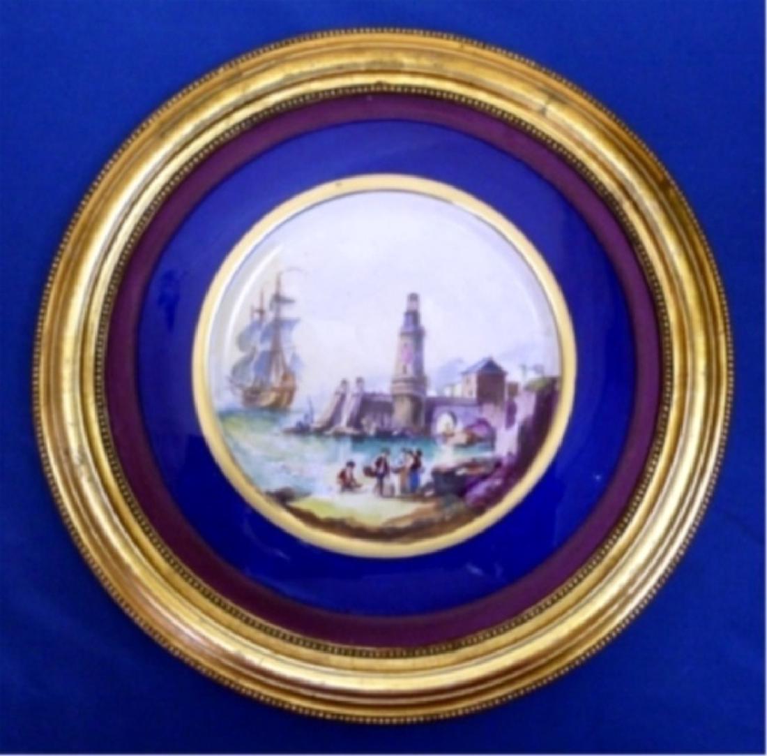 EARLY 1900S FRENCH HAND-PAINTED CHARGER “LA POINTE DU (1 of 1)