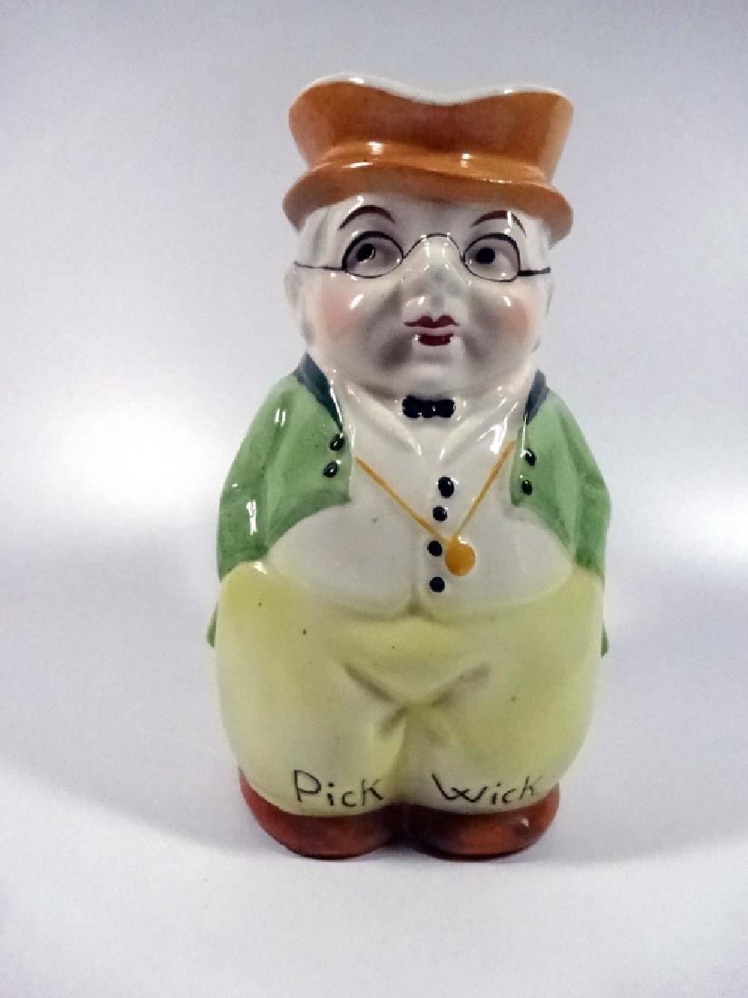 VINTAGE POTTERY CHARACTER PITCHER, PICK WICK, MADE IN (1 of 7)