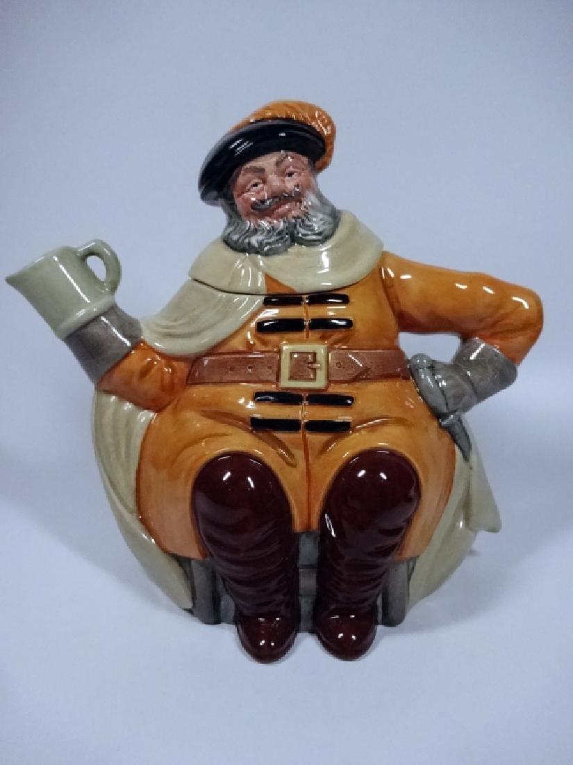 VINTAGE ROYAL DOULTON POTTERY CHARACTER TEAPOT, (1 of 7)