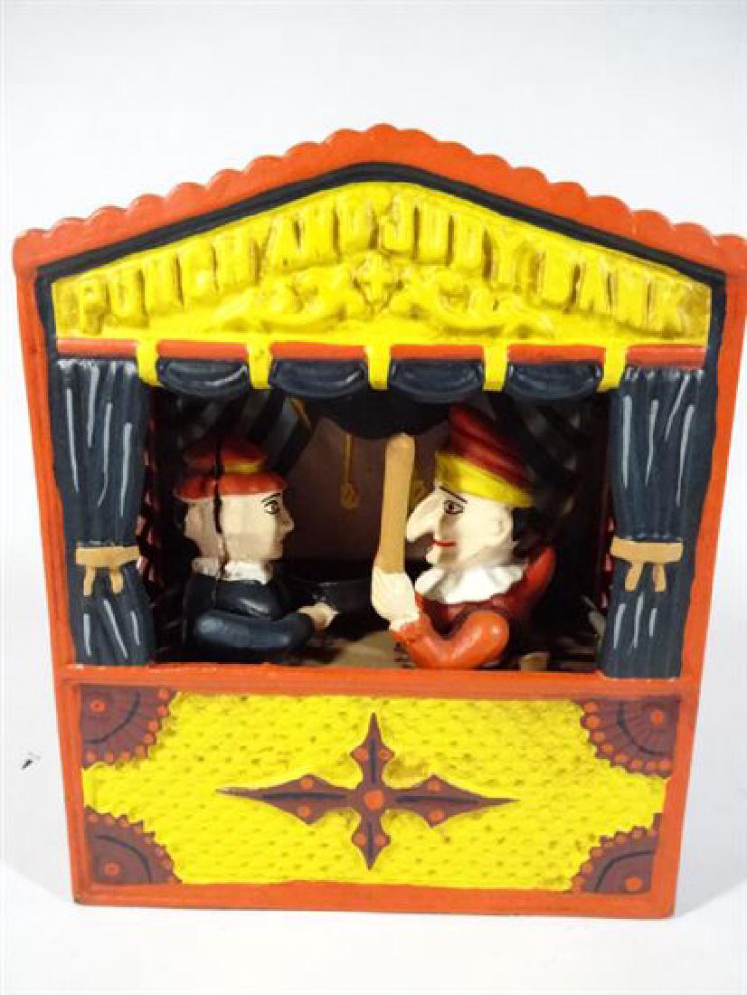 METAL PUNCH AND JUDY PUPPET SHOW TOY, PAINTED METAL (1 of 5)