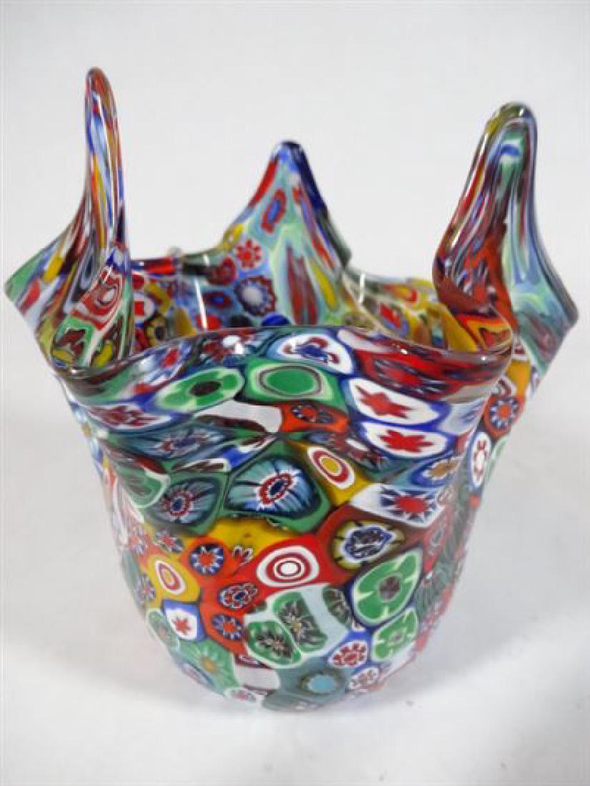 VINTAGE ITALIAN VENETIAN MURANO GLASS BOWL VASE WITH (1 of 2)