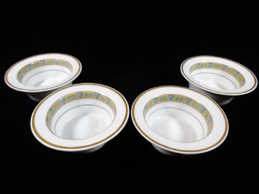 4 WILLIAM GUERIN LIMOGES PORCELAIN BOWLS, GOLD RIMS, (1 of 4)