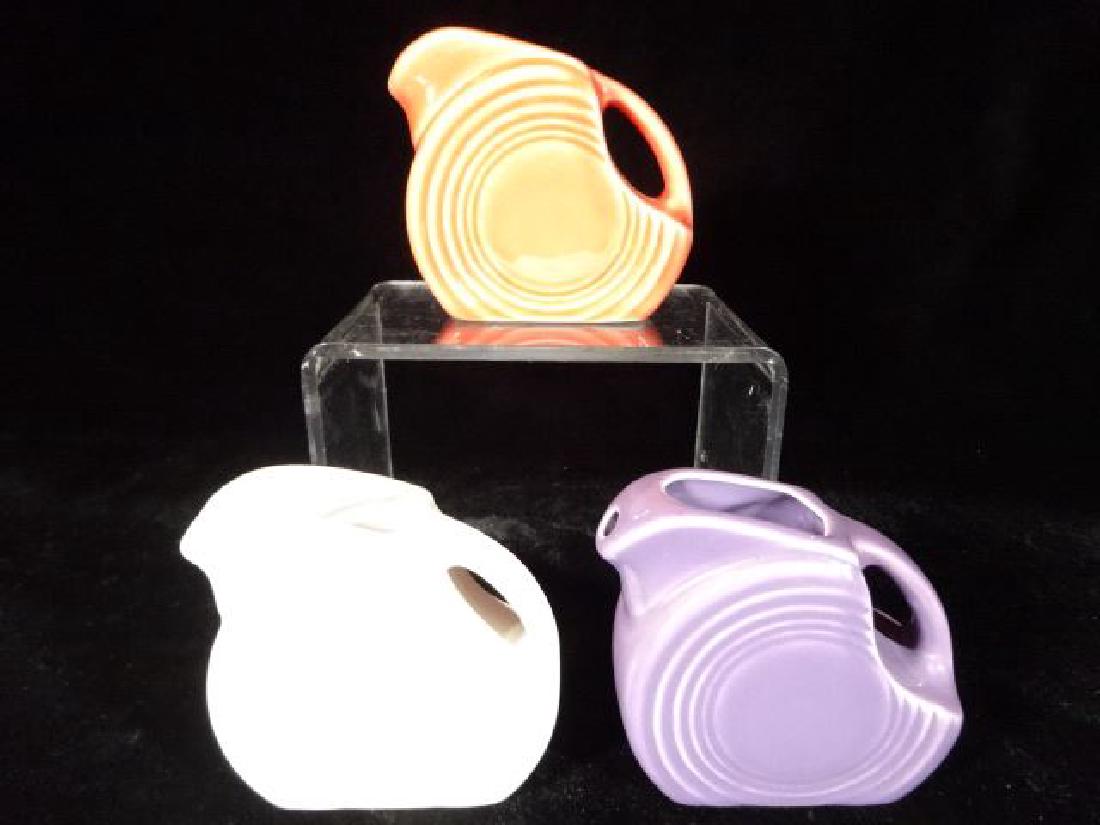 3 FIESTAWARE MINI DISC PITCHERS, ASSORTED COLORS, (1 of 5)