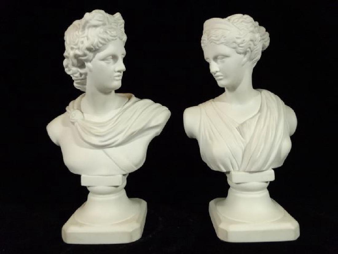 2 PARIAN BISQUE PORCELAIN BUSTS, ANDREA SADEK, (1 of 8)