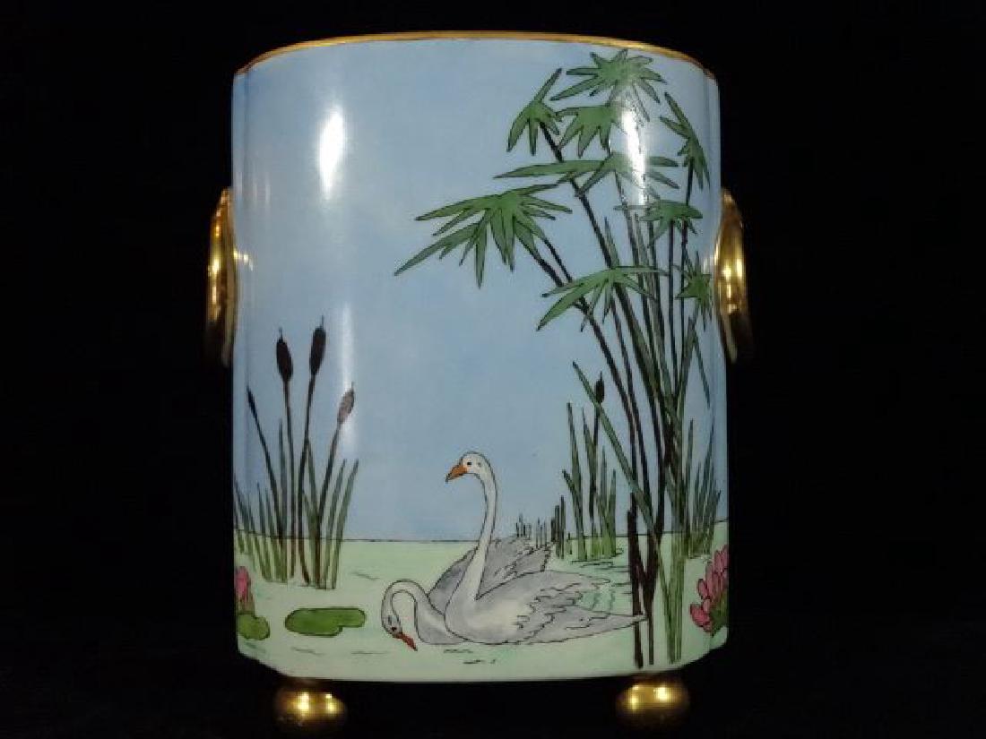 LIMOGES FRANCE WM GUEIN PORCELAIN CACHE POT, 1891-1932, (1 of 9)