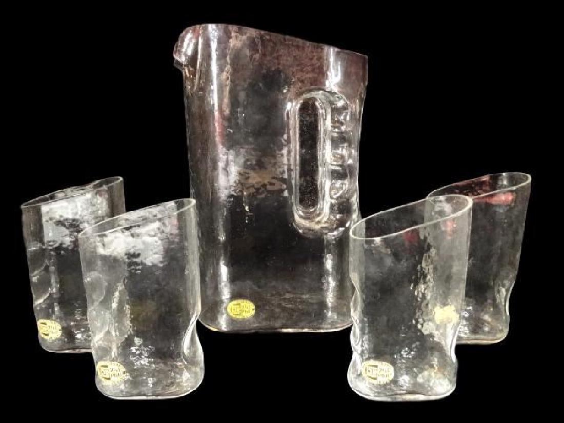 RARE 5 PC RIEDEL "DRINK IN" GLASS SERVICE, PITCHER AND (1 of 7)